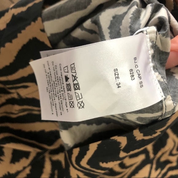 GANNI mockneck minidress, coffee swirl pattern, fits US XS/S - Picture 4 of 4